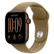 Apple Watch 12 46mm Dark Bronze Aluminum Case / Olive Sport Band