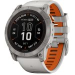 Купить Garmin Fenix 7X Pro Sapphire Solar Titanium with Fog Gray / Ember Orange Band (010-02778-15) Garmin Fenix 7X Pro Sapphire Solar Titanium with Fog Gray / Ember Orange Band (010-02778-15)