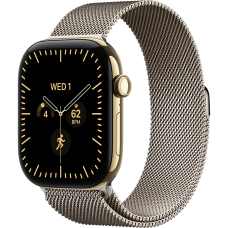 Apple Watch 12 46mm Natural Titanium / Milanese Loop